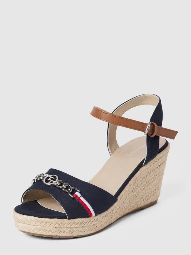 Tom Tailor Wedges Mit Label-Detail - Marineblau 3 Tom Tailor Wedges Mit Label-Detail - Marineblau