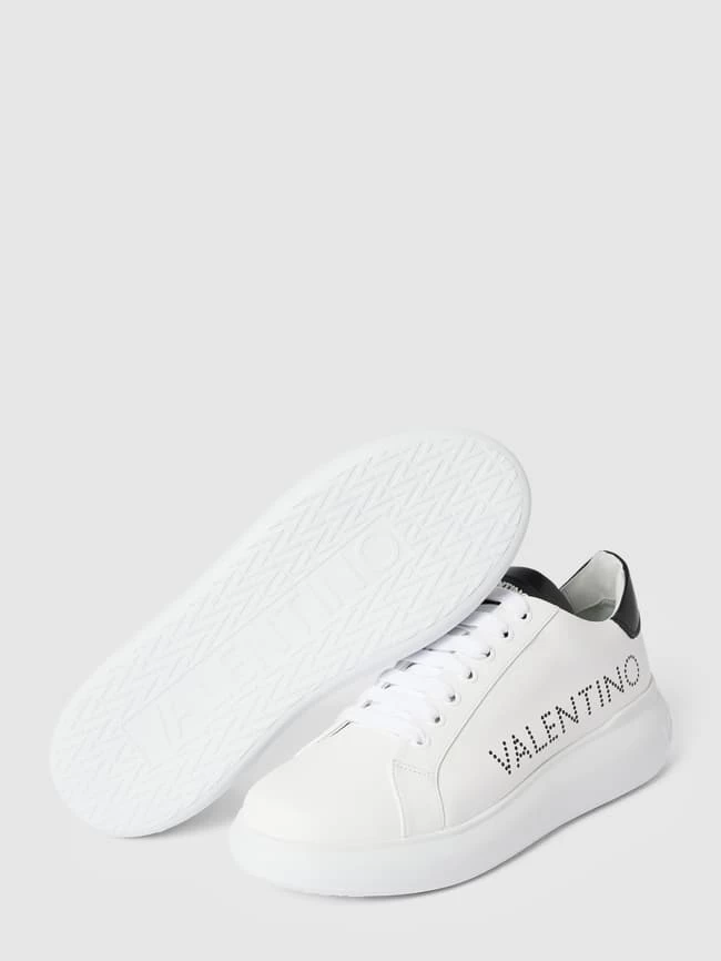 Valentino Sneaker Aus Leder Mit Kontrastbesätzen Modell 'BOUNCE' - Weiß 5 Valentino Sneaker Aus Leder Mit Kontrastbesätzen Modell 'BOUNCE' - Weiß – Bild 3