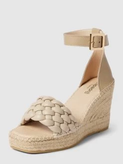 Espadrij Wedges Mit Dornschließe Modell 'SAINT TROPEZ' - Beige