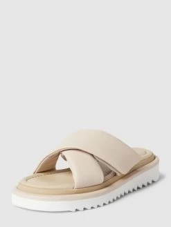 Marc Cain Bags & Shoes Pantoletten Mit Breiten Riemen - Beige