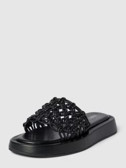 Marc Cain Bags & Shoes Pantoletten Mit Breitem Riemen - Schwarz