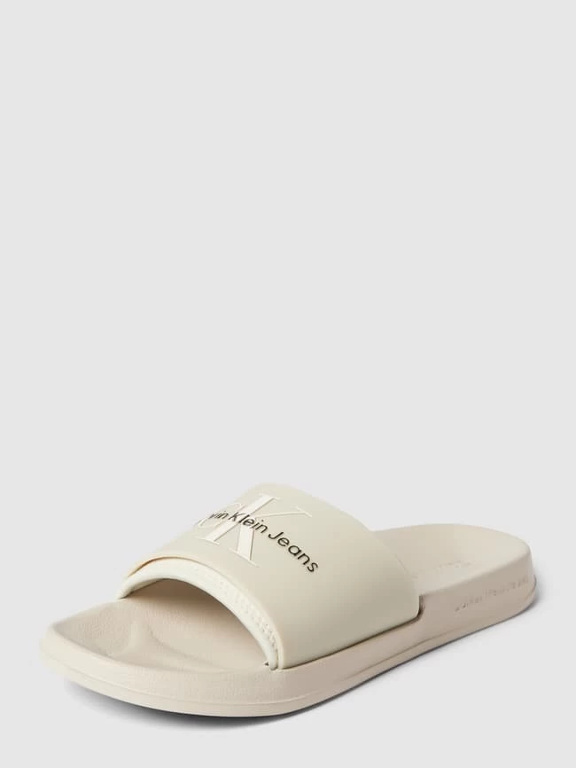 Calvin Klein Jeans Slides Mit Label-Print - Beige 4 Calvin Klein Jeans Slides Mit Label-Print - Beige – Bild 2