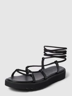 Only Sandalen Mit Schnürung Modell 'MALU' - Schwarz