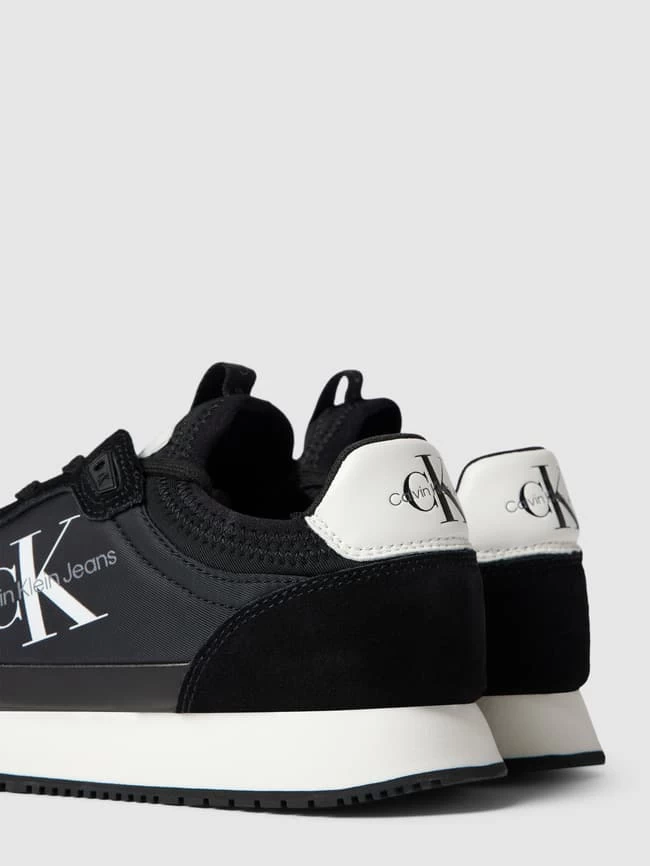 Calvin Klein Jeans Sneaker Aus Leder-Mix Mit Label-Details - Schwarz 5 Calvin Klein Jeans Sneaker Aus Leder-Mix Mit Label-Details - Schwarz – Bild 3