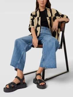 Tamaris Sandalen Mit Plateausohle - Schwarz