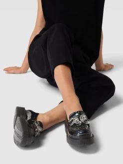 ARMANI EXCHANGE Penny-Loafer Mit Zier-Applikation - Schwarz