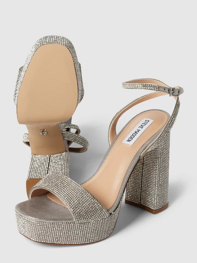 Steve Madden Sandaletten Mit Zierbesatz Modell 'LESSA' - Silber 7 Steve Madden Sandaletten Mit Zierbesatz Modell 'LESSA' - Silber – Bild 5