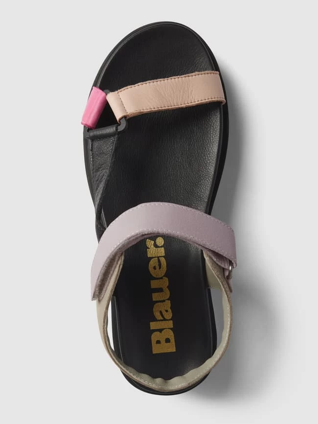 Blauer USA Sandalen Aus Leder Mit Label-Detail Modell 'ELSIE' - Schwarz 5 Blauer USA Sandalen Aus Leder Mit Label-Detail Modell 'ELSIE' - Schwarz – Bild 3