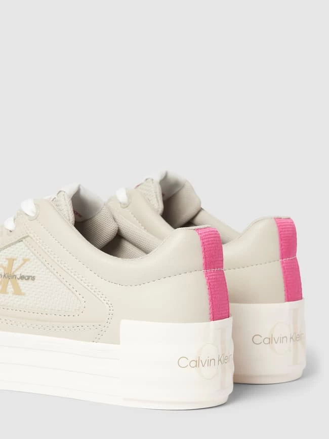Calvin Klein Jeans Sneaker Aus Beschichtetem Leder-Mix Modell 'BOLD' - Beige 4 Calvin Klein Jeans Sneaker Aus Beschichtetem Leder-Mix Modell 'BOLD' - Beige – Bild 2