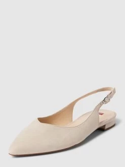 HÖGL Högl Ballerinas Mit Dornschließe Modell 'Slingback' - Taupe