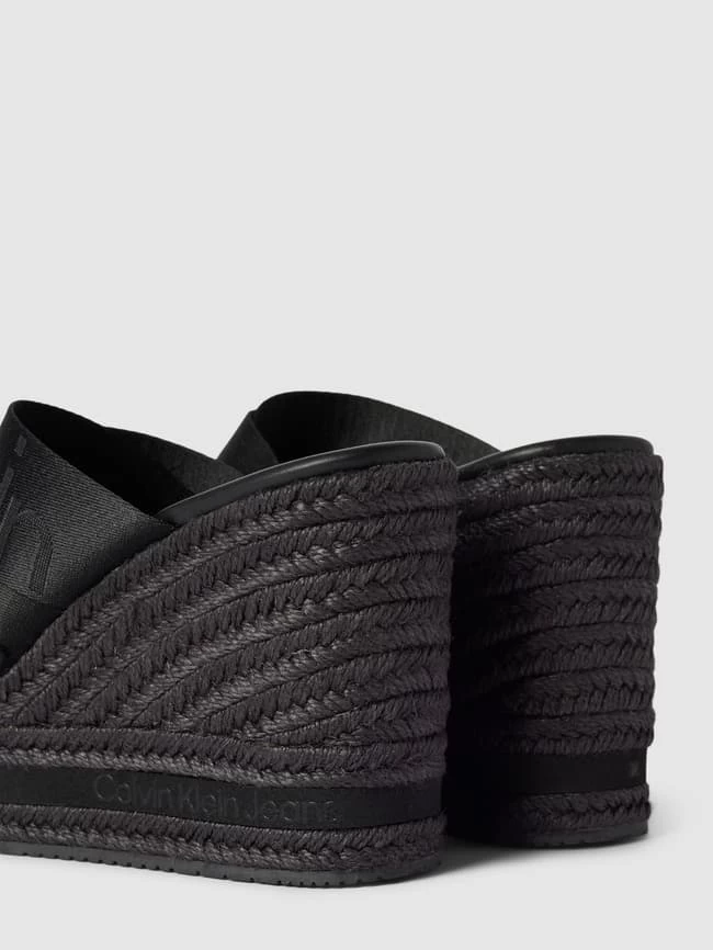 Calvin Klein Jeans Wedges Mit Label-Print - Schwarz 4 Calvin Klein Jeans Wedges Mit Label-Print - Schwarz – Bild 2