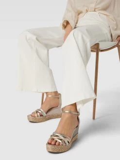 Marco Tozzi Wedges Im Metallic-Look - Gold