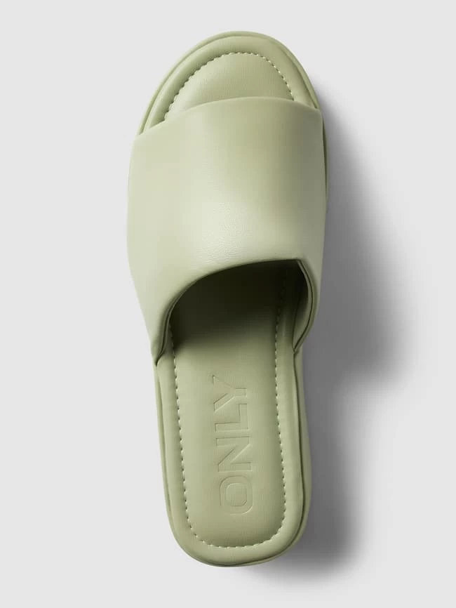 Only Slides Im Unifarbenen Design Modell 'KAYNE' - Grün 7 Only Slides Im Unifarbenen Design Modell 'KAYNE' - Grün – Bild 5