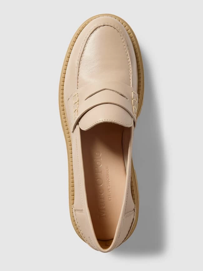 Marc O'Polo Penny-Loafer Mit Hohem Absatz Modell 'ALAMA' - Sand 6 Marc O'Polo Penny-Loafer Mit Hohem Absatz Modell 'ALAMA' - Sand – Bild 4