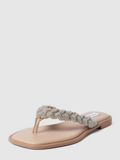 Steve Madden Zehentrenner Mit Strasssteinbesatz Modell 'AMILY' - Silber