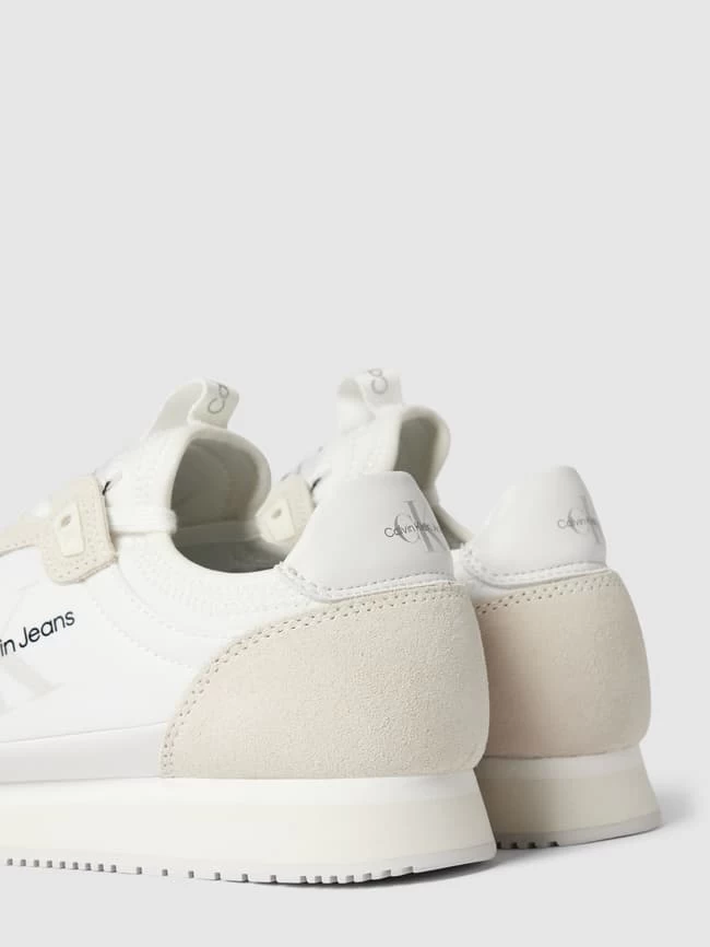 Calvin Klein Jeans Sneaker Aus Leder-Mix Mit Label-Details - Offwhite 5 Calvin Klein Jeans Sneaker Aus Leder-Mix Mit Label-Details - Offwhite – Bild 3