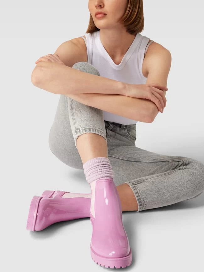 Marc Cain Bags & Shoes Chelsea Boots Mit Label-Detail - Lila 3 Marc Cain Bags & Shoes Chelsea Boots Mit Label-Detail - Lila