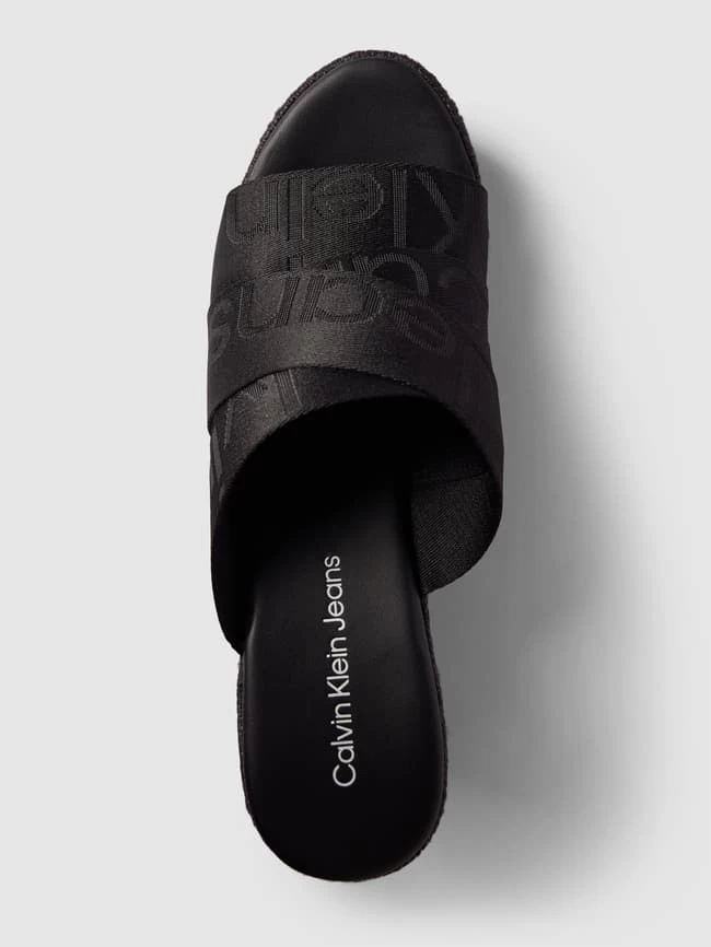 Calvin Klein Jeans Wedges Mit Label-Print - Schwarz 5 Calvin Klein Jeans Wedges Mit Label-Print - Schwarz – Bild 3