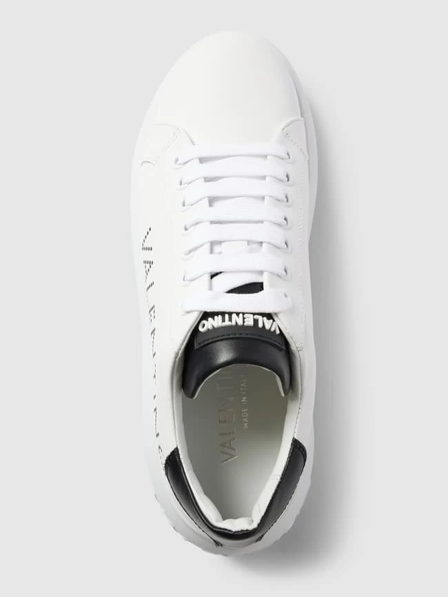 Valentino Sneaker Aus Leder Mit Kontrastbesätzen Modell 'BOUNCE' - Weiß 6 Valentino Sneaker Aus Leder Mit Kontrastbesätzen Modell 'BOUNCE' - Weiß – Bild 4