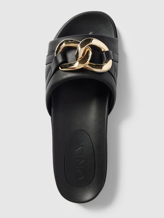 Only Slides Mit Zierbesatz Modell 'MINNIE' - Schwarz 7 Only Slides Mit Zierbesatz Modell 'MINNIE' - Schwarz – Bild 5