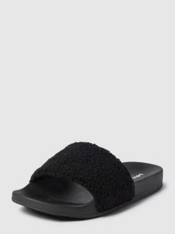 Levi’s® Acc. Slides Mit Teddyfell Modell 'SHERPA' - Schwarz