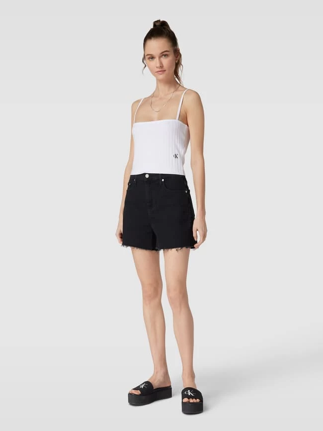 Calvin Klein Jeans Slides Mit Plateausohle - Schwarz 3 Calvin Klein Jeans Slides Mit Plateausohle - Schwarz