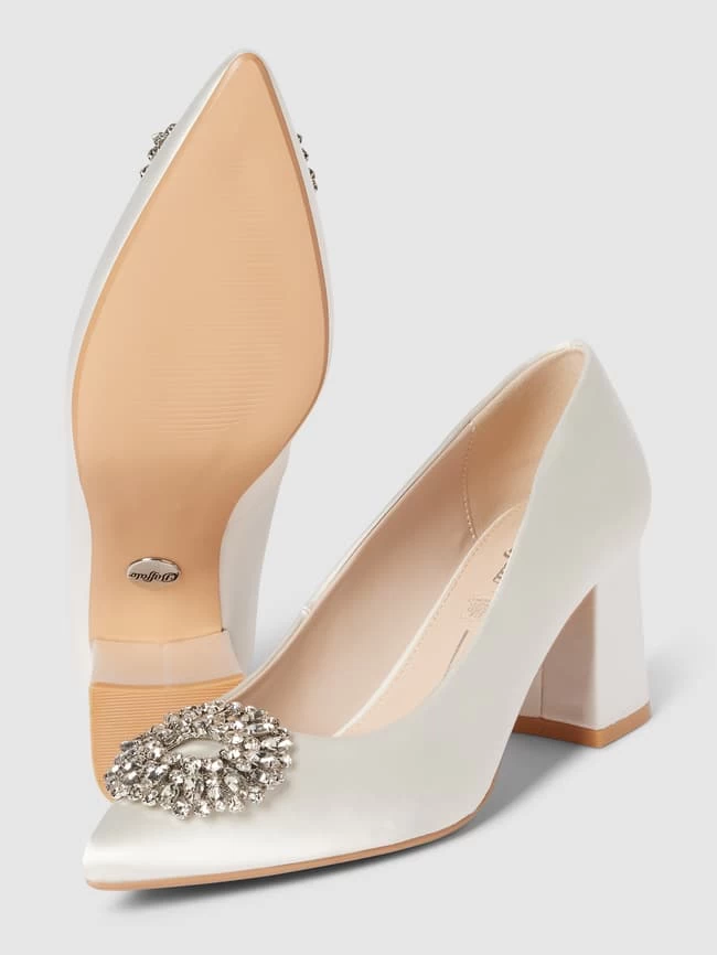 Buffalo Brautschuhe Mit Ziersteinbesatz Modell 'ROBYN GLAM' - Offwhite 6 Buffalo Brautschuhe Mit Ziersteinbesatz Modell 'ROBYN GLAM' - Offwhite – Bild 4