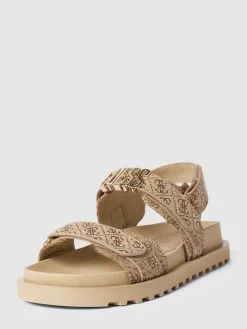 Guess Sandalen Mit Label-Detail Modell 'FABELIS' - Beige
