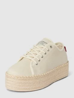 Levi’s® Acc. Plateau-Sneaker Mit Label-Detail - Weiß