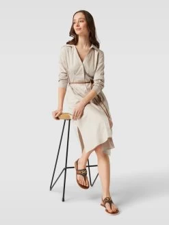 MICHAEL Michael Kors Zehentrenner Mit Label-Applikation Modell 'RORY' - Dunkelbraun