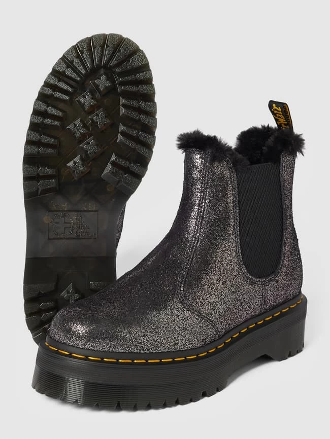 Dr. Martens Dr.Martens Chelsea Boots Mit Webpelz-Futter Modell 'Quad' - Schwarz 6 Dr. Martens Dr.Martens Chelsea Boots Mit Webpelz-Futter Modell 'Quad' - Schwarz – Bild 4