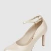 Tamaris Pumps In Leder-Optik - Offwhite